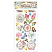 STAMPERIA Adhesive Chipboard Garden House DFLCB54